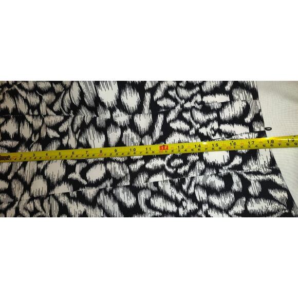 Alyx Black & White Floral Dress Women's 16 Asymmetrical Patchwork Design Sheath - Picture 16 of 16